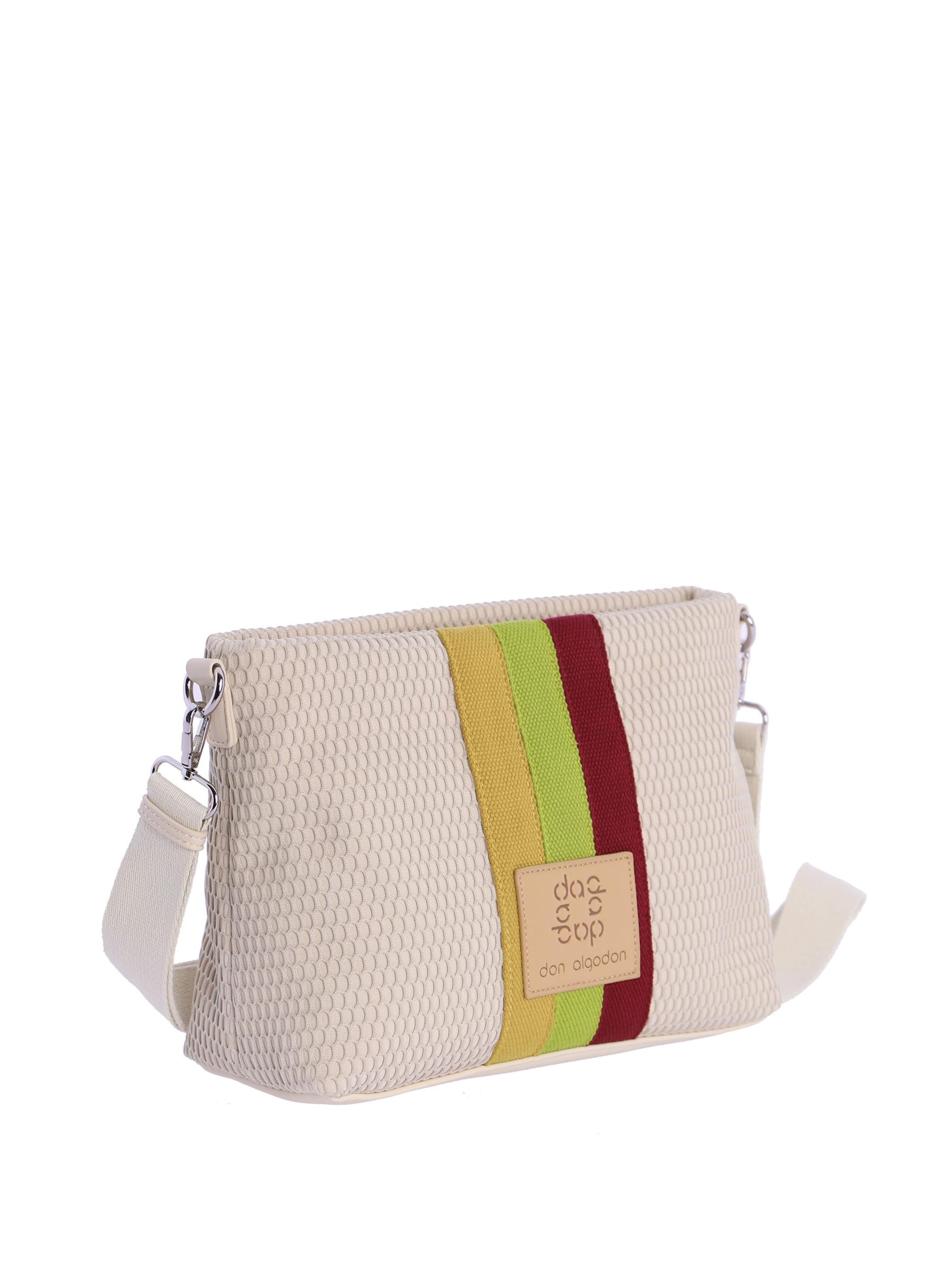 Don Algodon - Bolso de hombro 'Bolso bandolera para mujer de Don Algodon Lourdes color beige de material de malla con cremallera' en beige
