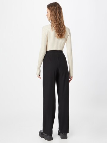 PIECES Wide leg Trousers 'MANO' in Black