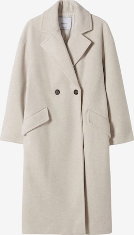 Bershka Between-Seasons Coat in Beige: front