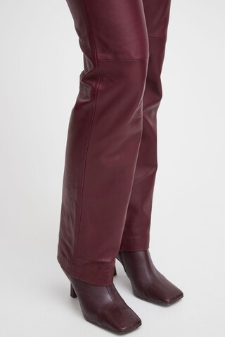 b.young Regular Pants 'Daran' in Red