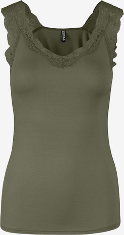 PIECES Top 'Barbera' in Green: front