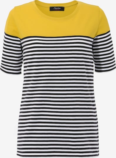 Aniston CASUAL T-Shirt in limone / schwarz / weiß, Produktansicht