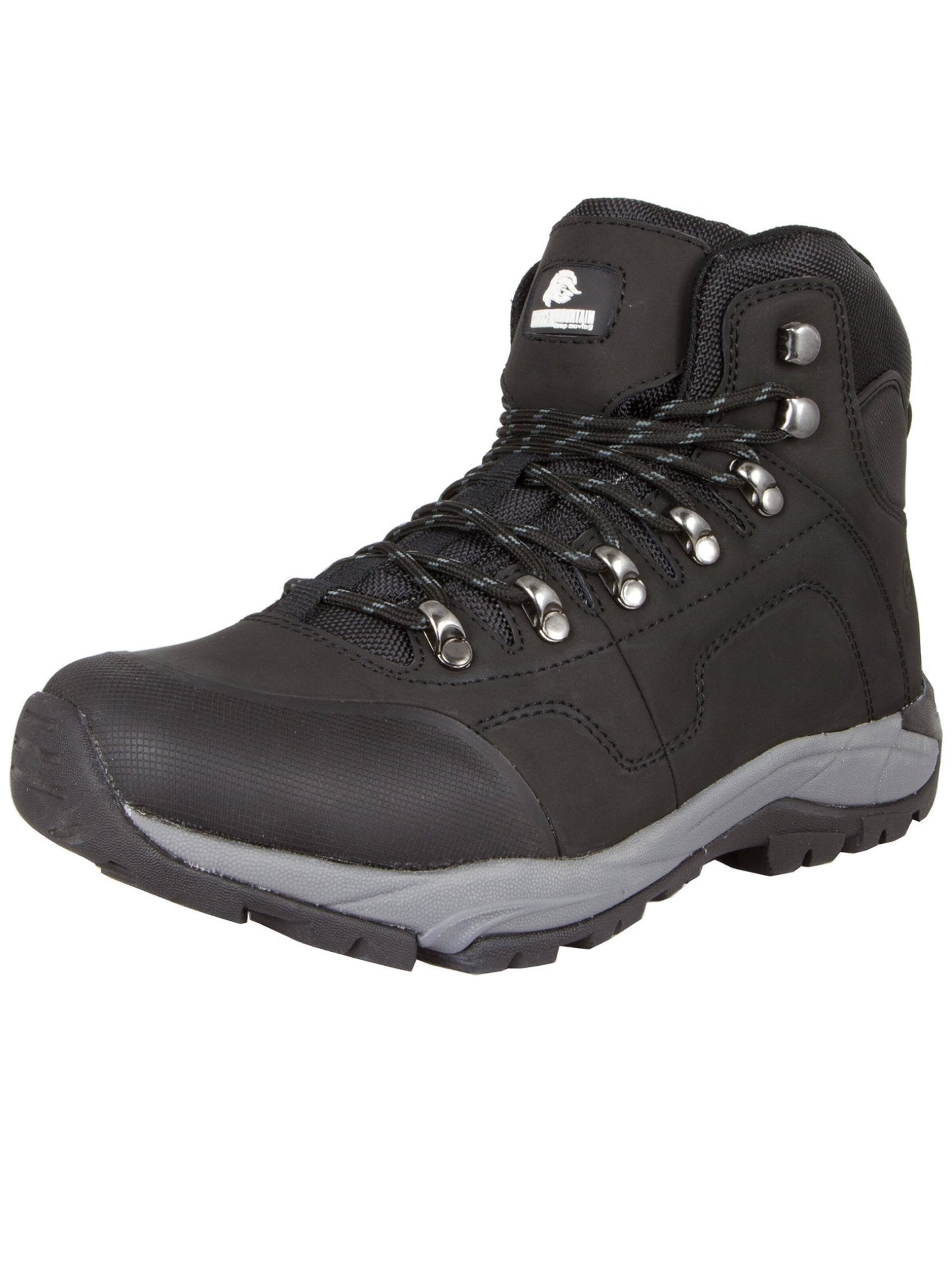 Guggen Mountain Schnürboots 'Wanderschuhe M012 wasserdicht Outdoor-Schuhe'‌‌‌‌ in Schwarz: Vorderseite