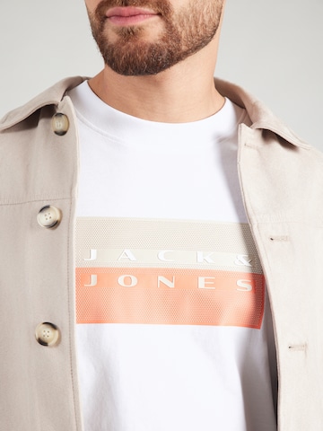 JACK & JONES Тениска 'JCOFUSION' в бяло