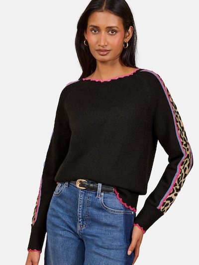 love & roses Pullover i S i beige / dueblå / lys pink / sort, Produktvisning