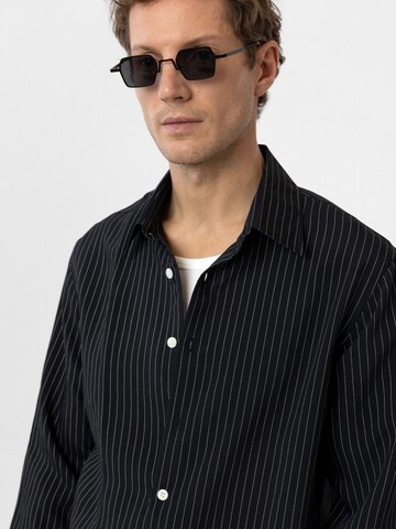 Coupe regular Chemise 'Liam' Antioch en noir