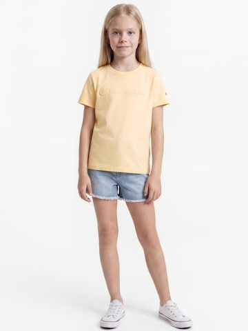 T-Shirt Champion en beige : devant