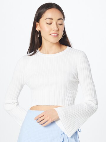 Cotton On Sweater in White: front