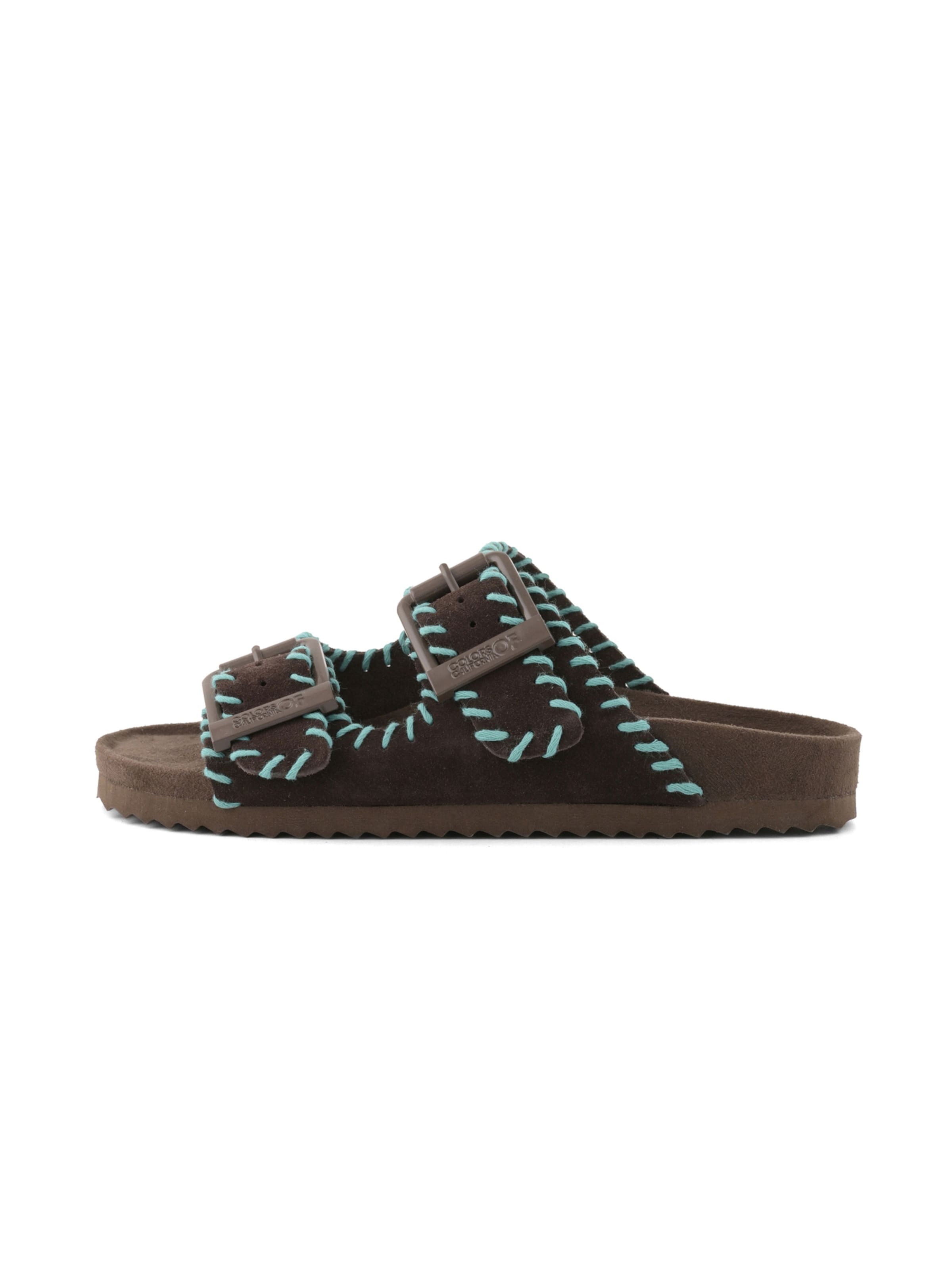 COLORS OF CALIFORNIA Pantolette i brun: sida
