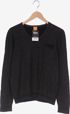 BOSS Orange Sweater & Cardigan in 7XL in Black: front