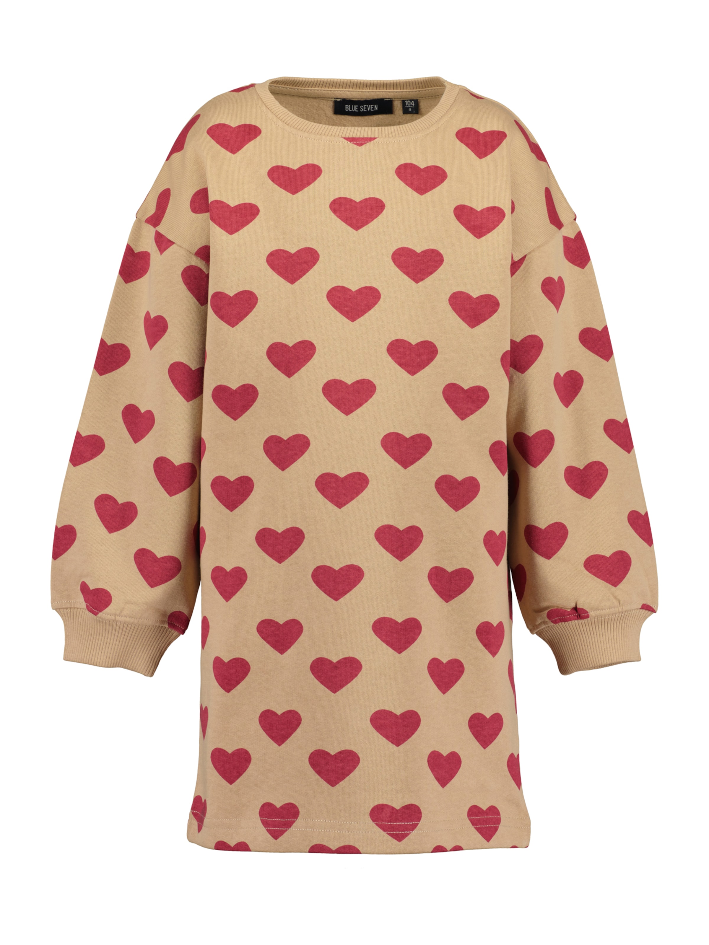BLUE SEVEN - Vestido en beige: frente