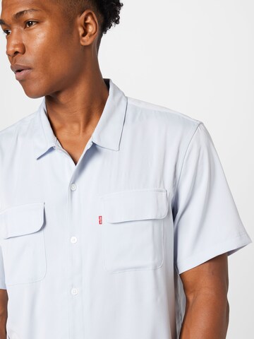 LEVI'S ® Mugav suurus Triiksärk 'Levi's® Men's Short Sleeve Pajama Shirt', värv sinine