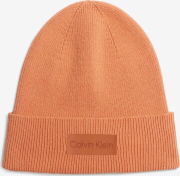 Calvin Klein - Gorra en naranja: frente