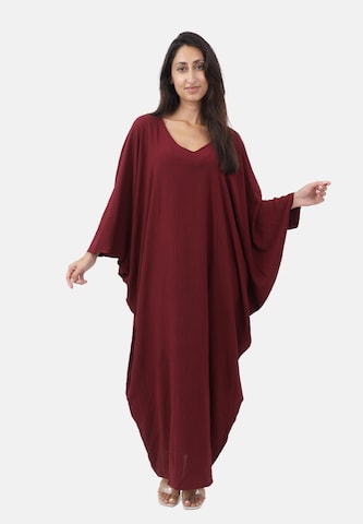 Elara Jurk 'Abaya' in Rood: voorkant