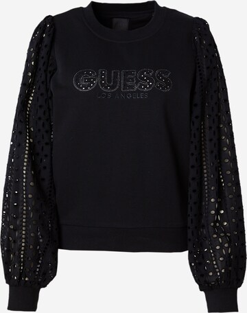 GUESS Sweatshirt 'SANGALLO' in Black: front