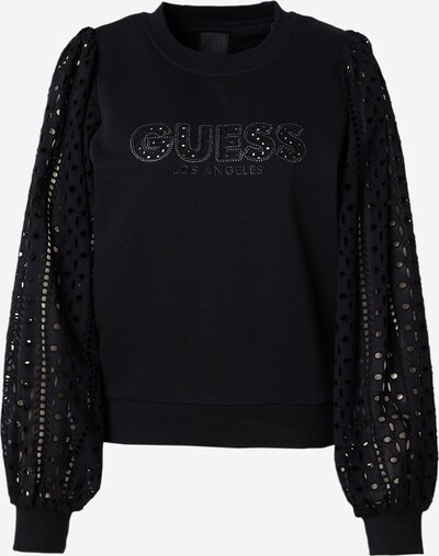 GUESS Sweatshirt 'SANGALLO' in schwarz / silber, Produktansicht