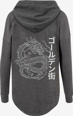 Sweat-shirt 'Drache Golden Gai' F4NT4STIC en gris