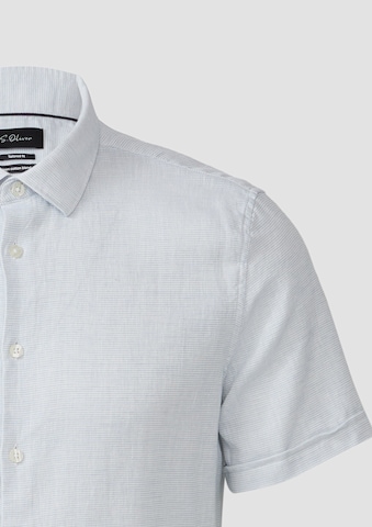 s.Oliver BLACK LABEL Regular fit Overhemd in Blauw