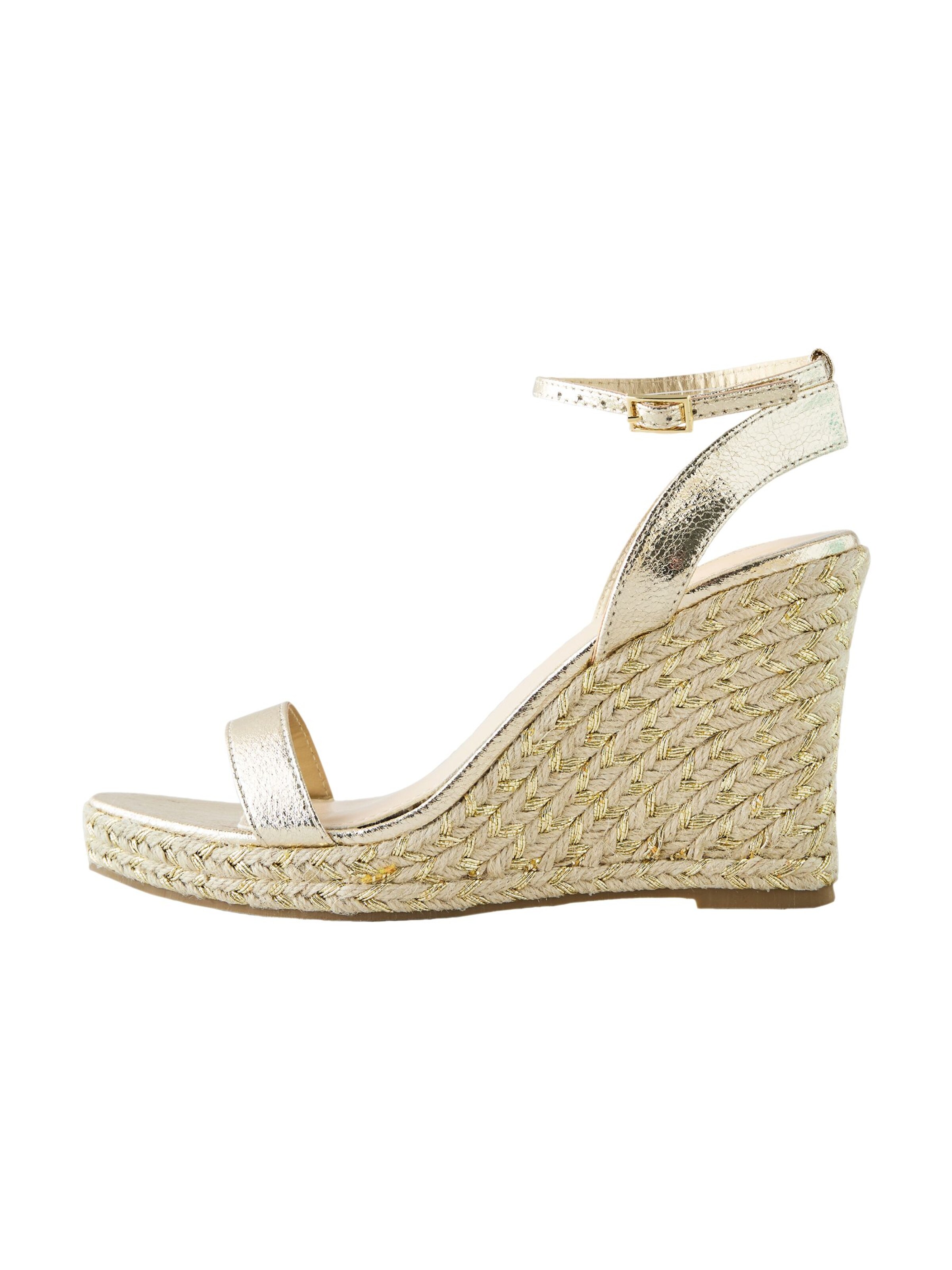 Next Strap Sandals 'Forever Comfort' in Gold: front