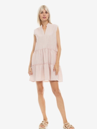 Pink Label Zomerjurk 'BEACHWEAR PETIT STRIPE' in 36 in de kleur Abrikoos, Productweergave