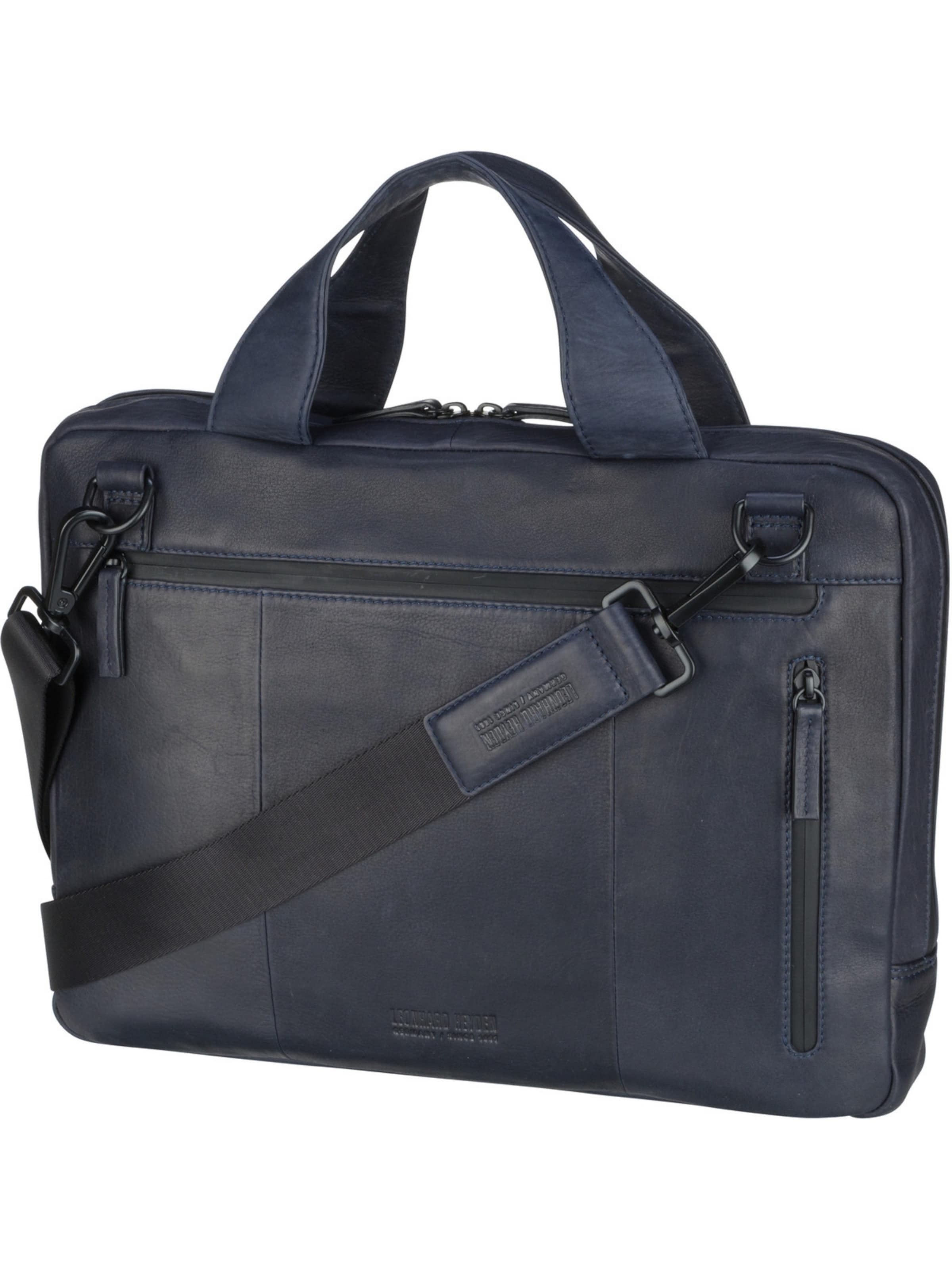 LEONHARD HEYDEN Document Bag in Blue