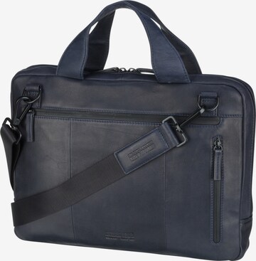 LEONHARD HEYDEN Document Bag in Blue