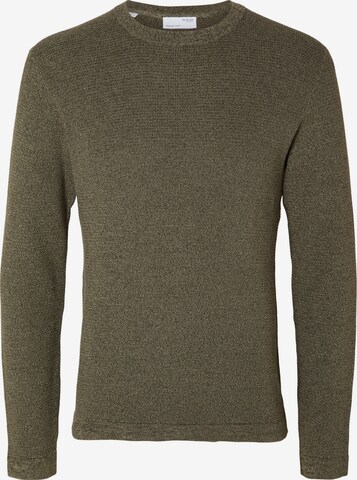 SELECTED Pullover 'Rocks' in Grün: predná strana