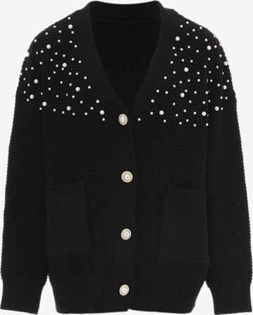 Cardigan caissa en noir : devant