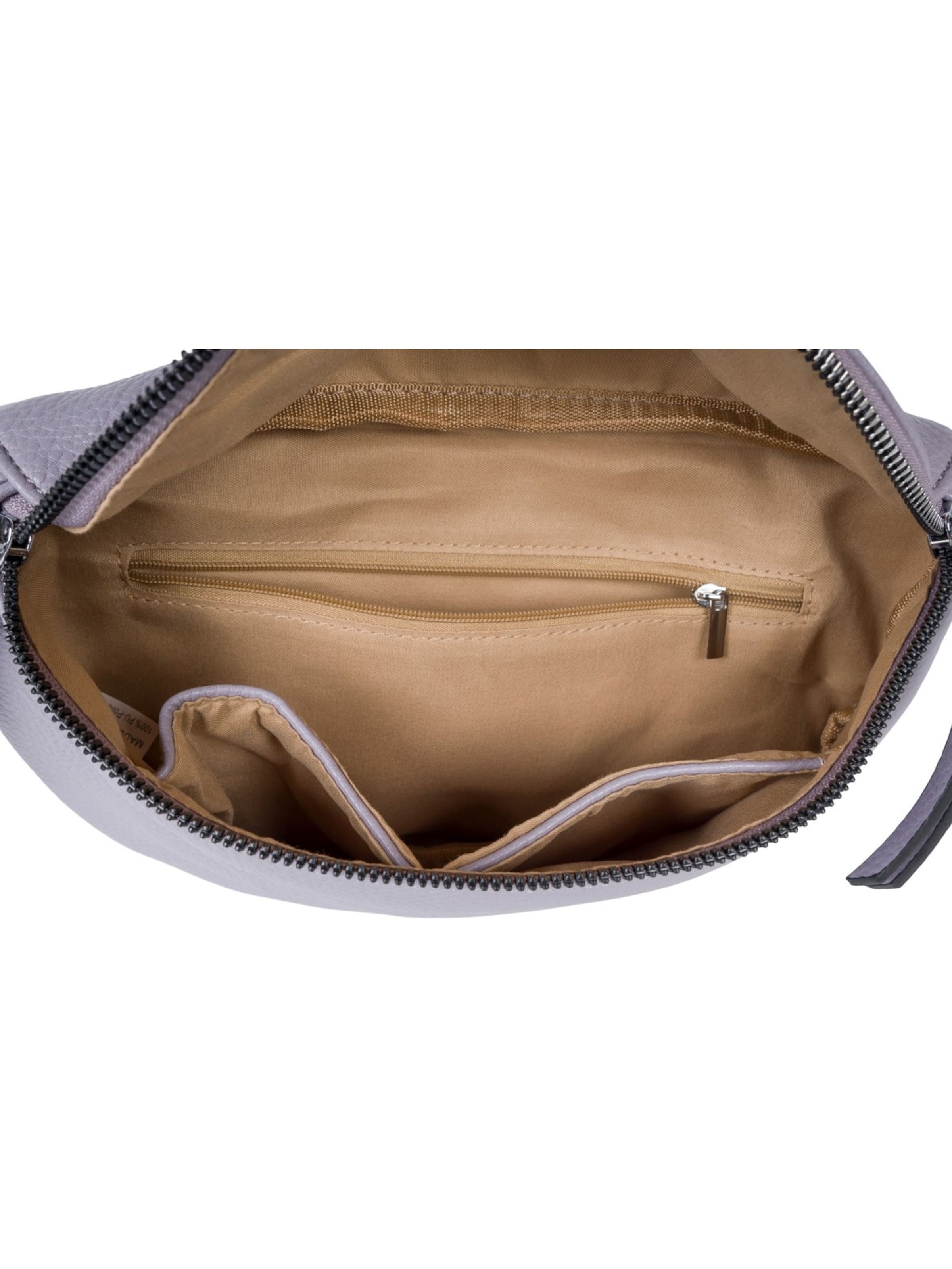 styleBREAKER Crossbody bag '2-Teiliges Set Halbmond Crossbody Bag' in Purple