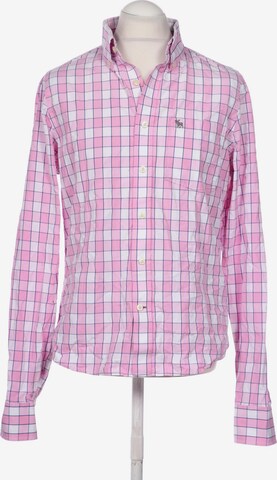Abercrombie & Fitch Button Up Shirt in XL in Pink: front