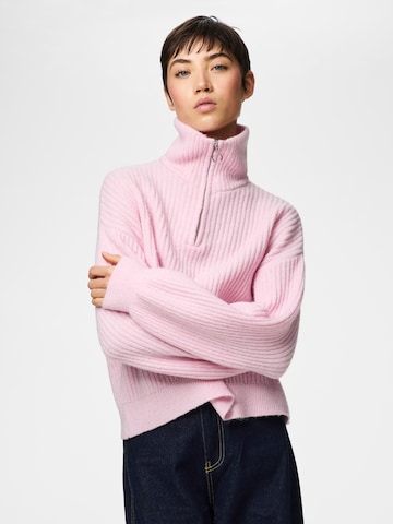 PIECES Pullover 'PCSilly' in Pink: Vorderseite