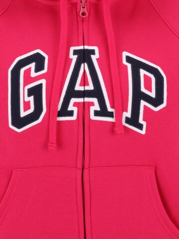 Gap Petite Sweat jacket 'HERITAGE' in Red