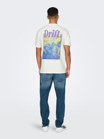 Only & Sons T-shirt 'KYE' i vit