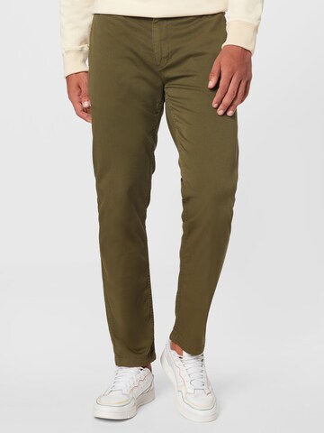 SCOTCH & SODA Slimfit Chino kalhoty 'STUART' – zelená: přední strana