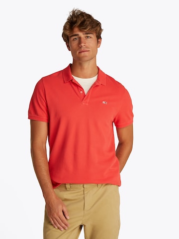 Tommy Jeans Poloshirt 'ESSENTIAL' in Orange: Vorderseite