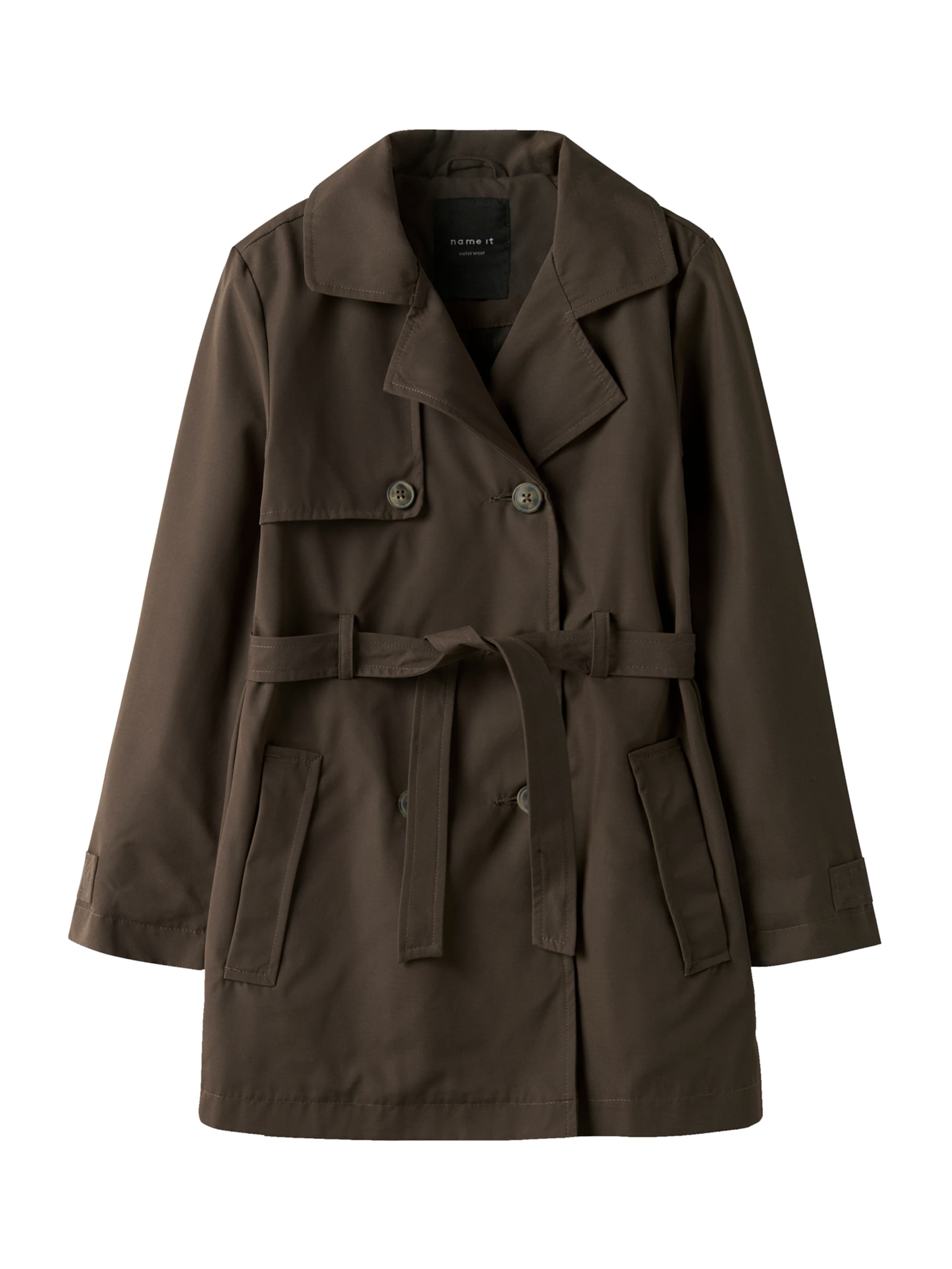 NAME IT - Abrigo 'NKFMadelin' en marrón: frente
