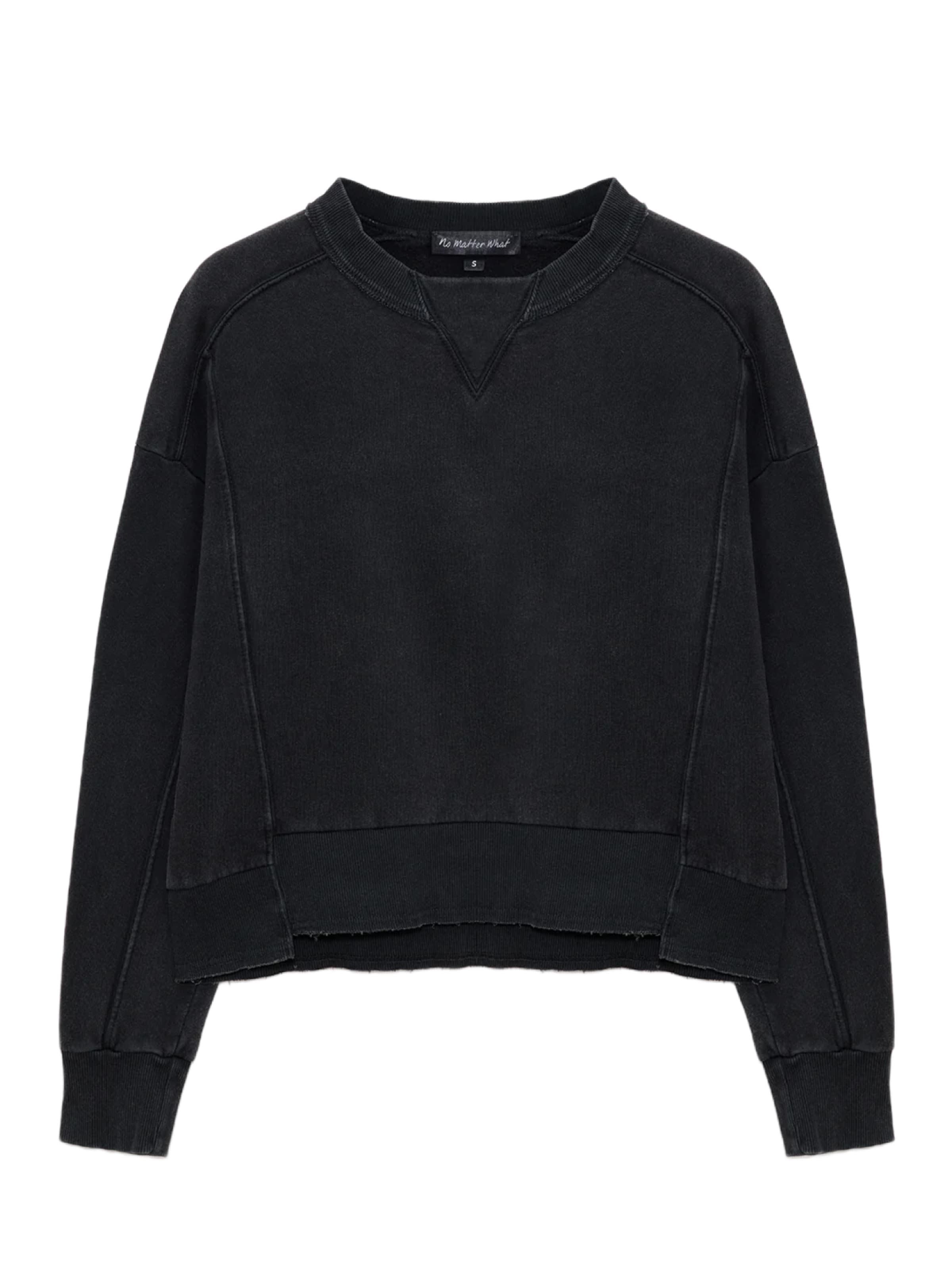 No Matter What Sweatshirt in Schwarz: Vorderseite