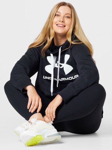 UNDER ARMOUR Athletic Sweatshirt in Black