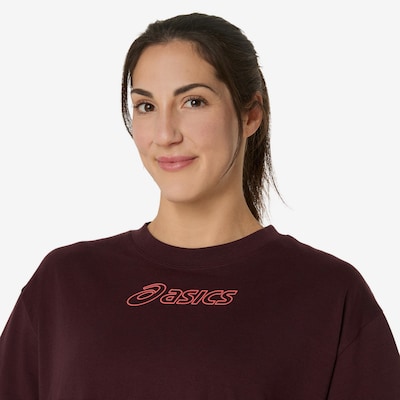 ASICS Performance Shirt in Wine red / Neon red, Item view