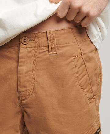 Regular Pantalon cargo Superdry en marron