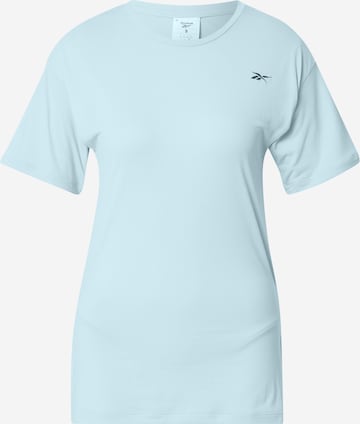 T-shirt fonctionnel Reebok en bleu : devant