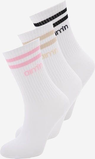 Aim'n Urheilusukat värissä tummabeige / eosiini / musta / valkoinen, Tuotenäkymä