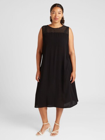 ONLY Carmakoma Kleid 'CARBRIGITTA' in Schwarz: Vorderseite
