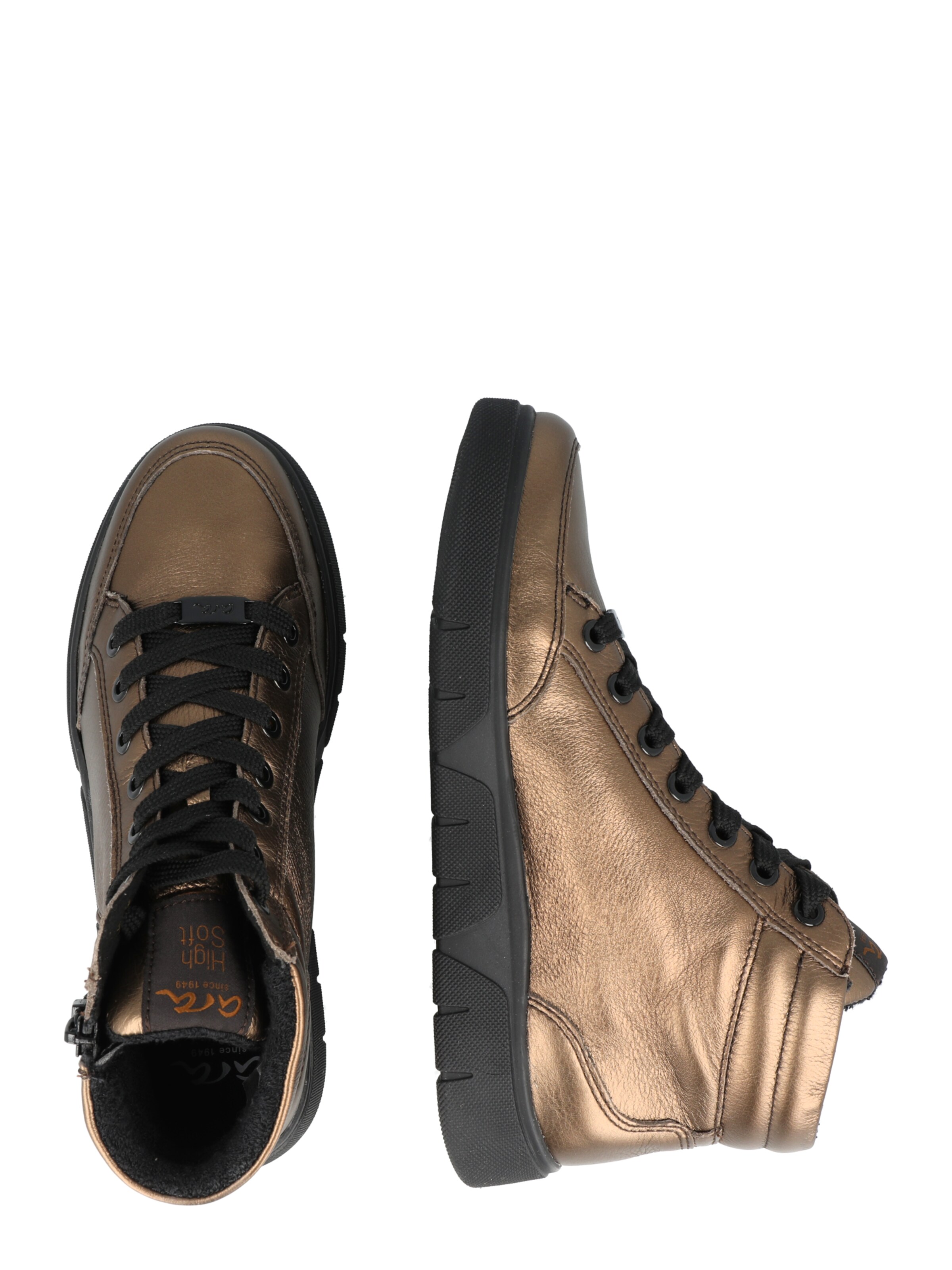 Bottines à lacets 'Rom' ARA en marron