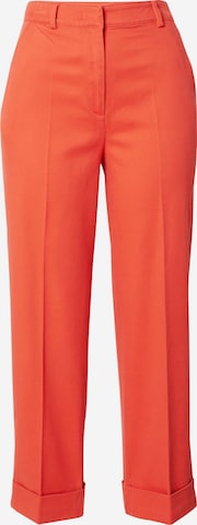 Sisley Regular Pleated Pants in Red: front