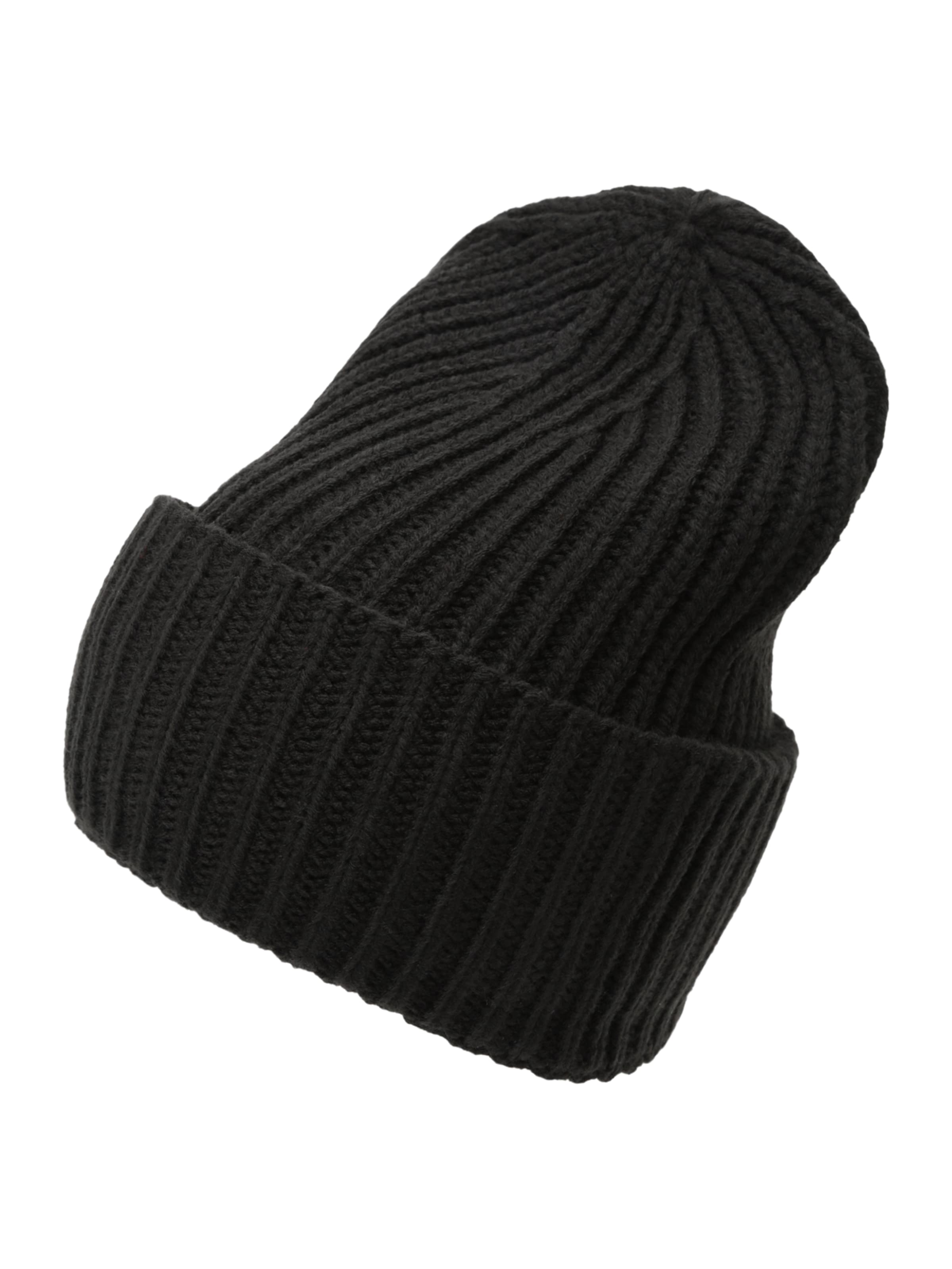 ABOUT YOU Müts 'QY24A47', värv must: eest vaates