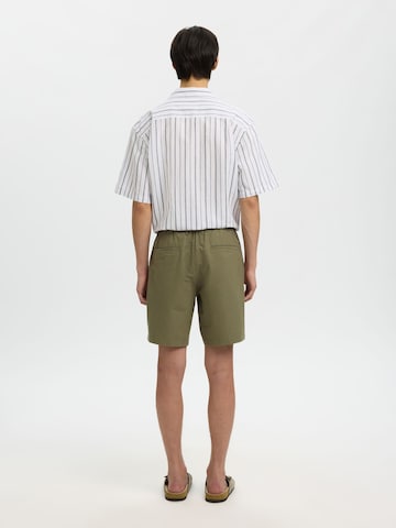 SELECTED regular Bukser i grøn