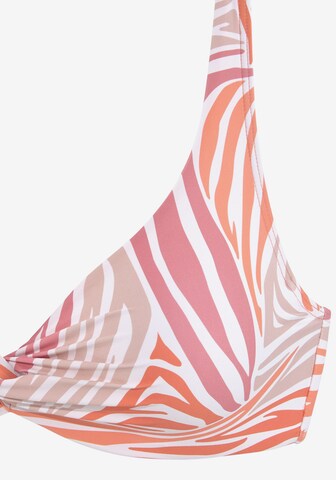 SUNSEEKER - Soutien de tecido Top de biquíni em mistura de cores