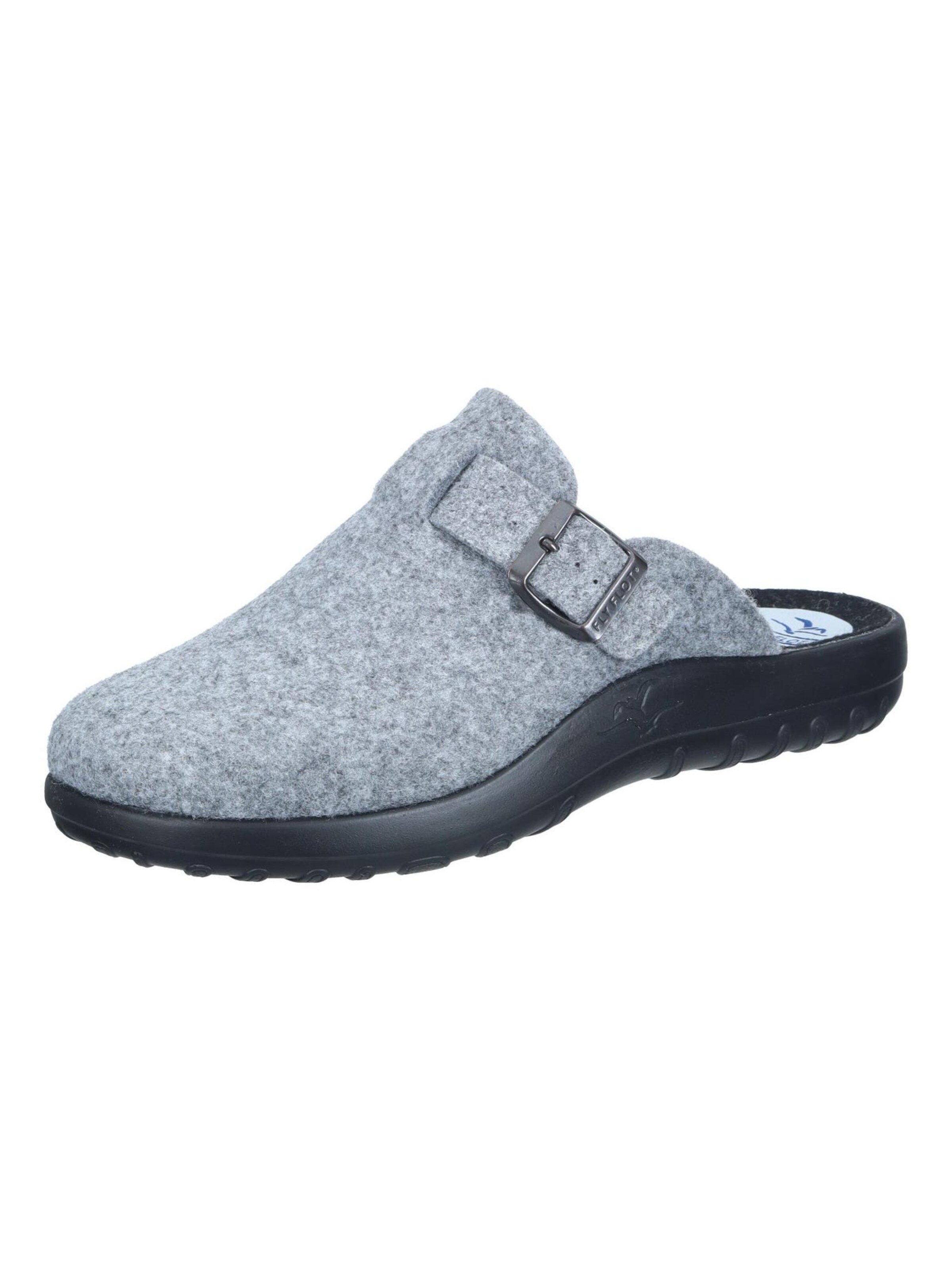 FLY FLOT Hausschuh‌‌‌‌‌‌ in Grau: Vorderseite