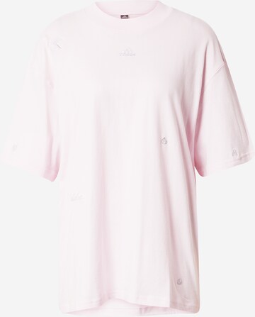 ADIDAS SPORTSWEAR Performance Shirt 'friend With Healing Crystals Inspired Graphics' in Pink: front